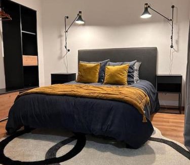 Delle Apartment | Élégant F2 luxueux proche Suisse