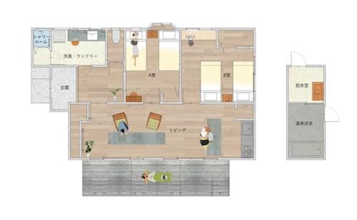 Kirishima House | はなれ奏HanareSou-天然温泉付き貸別荘-1棟貸し