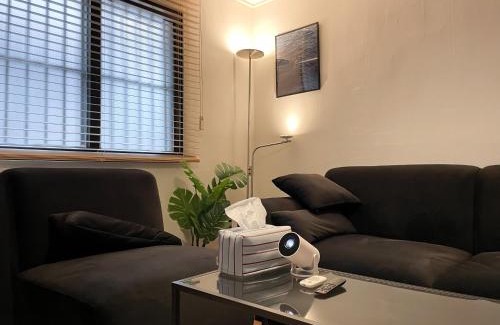 Hapjeong-dong Villa | 블랙앤우드 하우스, 합정역 도보 5분, 홍대 1정거장, 망원한강공원 Modern Cozy Seoul Loft, Hapjeong station 5 mins walk, Hongdae just 1 stop