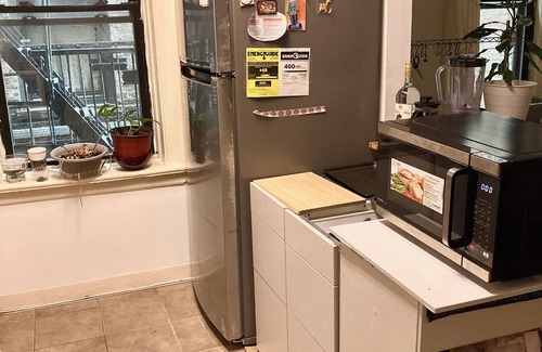 McGinley Square Condo | 1-BDR with full size bed, AC & WiFi in a 2-BDR Apt near Journal Square Station