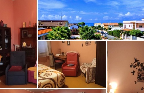 Anzio Villa | 100m>beach, 340m>trainstation to Rome, big garden, BBQ, terrace-view towards sea