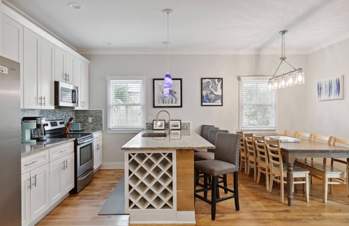 Folly Beach House | 121 E Ashley - The Stone Crab - Seasonal Hot Tub - Steps from the Beach and Center St.