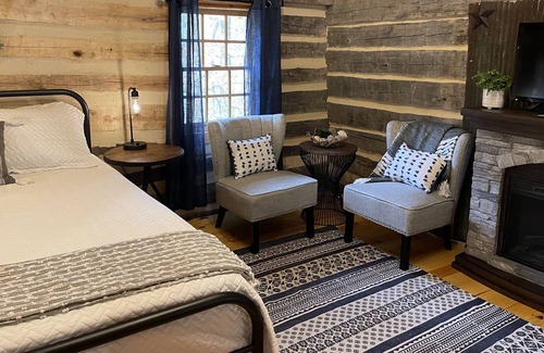 Stanton Cabin | 1800’s Log Cabin Nature Escape in the Woods near RRG
