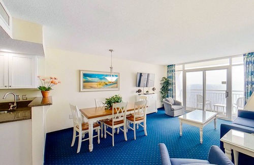 Crescent Beach Condo | 19th-Floor, Oceanfront Penthouse w/WiFi, AC, Washer/Dryer, Shared Hot Tub/Pool