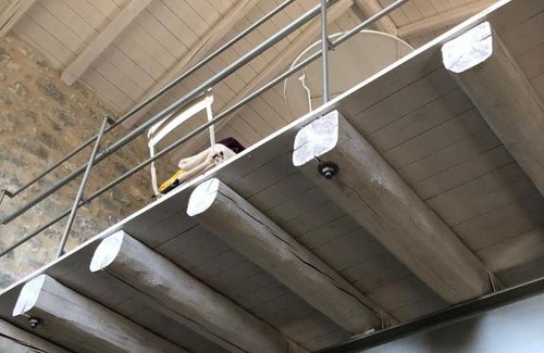 Pagkia House | 1BDR Loft in Stone Tower, majestic view in Mani