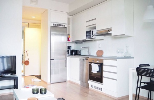 Tampere Apartment | 1BR with Balcony at Ratina next to Lake Pyhäjärvi