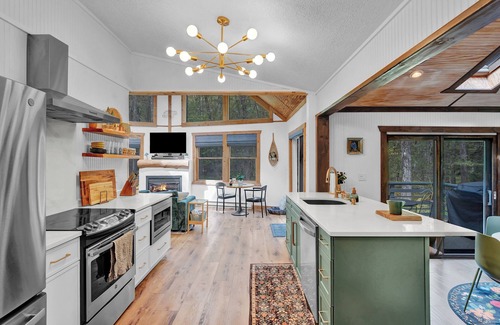 Locust Lake Village Ski Chalet | 2 Full Baths, Fireplace, Steps to Lake, In Woods
