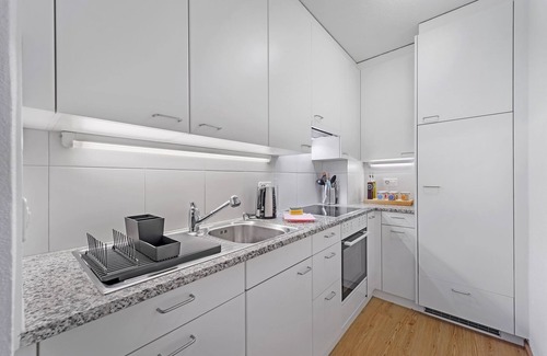 St. Moritz Apartment | 2-room apartment on the mezzanine floor for 4 persons.