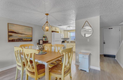 Avon By The Sea Condo | 2BR Beachfront Condo with Pool BBQ & Steps To Pier!