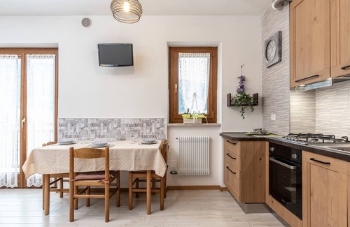 Andalo Apartment | 2R-Apt Bucaneve at the 2nd floor w/v iew; ski room, parking, wi-fi