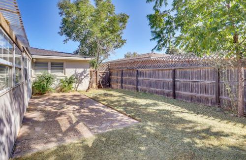 Lubbock House | 3 Mi to Texas Tech Cozy Home with Private Yard!
