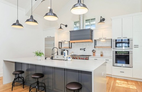 Dune Allen Beach House | 30 BAIRD: Modern BOHO Beach Home by Stinky's, 50ft Private Pool, Carriage house, Golf cart available