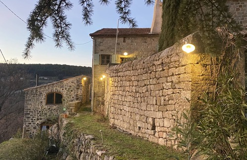 Sanilhac House | 350 year old sandstone house with beautiful view of the valley and inner courtyard + terrace