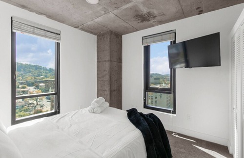 Five Points South Apartment | 3BR Oasis with Skyline Views 12th Floor