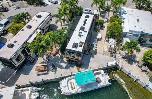 Cudjoe Key Cabin | 498 Canalfront Empty RV Lot with 35' Seawall