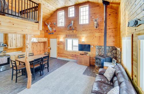 Backus House | 6 Mi to Spider Lake ATV Trails Cabin with Fire Pit