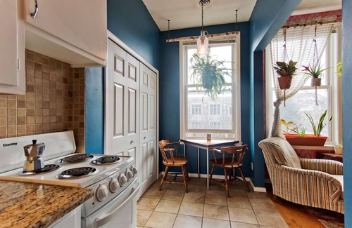 Ann Arbor Apartment | 609 E William #3 · Color and Whimsy Downtown - Sparkling Clean.