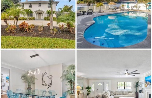 Allen's Ridge House | 8 BDRM Mansion. 10 MN to Honeymoon Island Beach