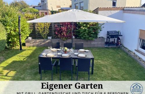 Riegelsberg Apartment | 85qm mit Garten und eigener Garage für 6 Personen, Moderne trifft Tradition - Apartment "Rosie"