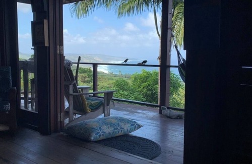 Ragged Point House | A beautiful wooden house built among the trees with views of the Atlantic coast