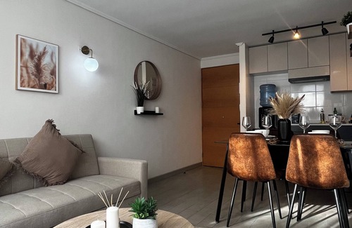 Downtown Santiago Apartment | a/c,10'Metro Matta,Parque O'Higgins,Movistar arena
