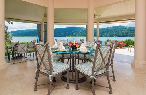 Montego Bay Villa | A luxurious beachfront villa with private beach on a calm lagoon. Montego Bay JA
