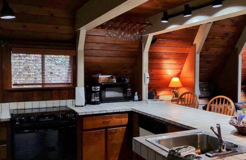 Blue Ridge Cabin | A River Retreat is an Authentic A-Frame with 200' frontage on the Toccoa River