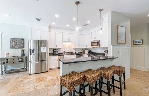 Gulf Pines House | A Sea of Blue ~ 2 Golf Carts ~ Private Pool ~ Steps to Private Beach Access