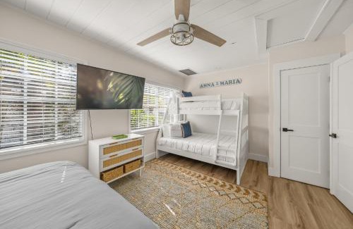 Anna Maria House | A Wave From It All - New Luxury Renovated Home Heated Pool Cabana Hammock Walk to Beach