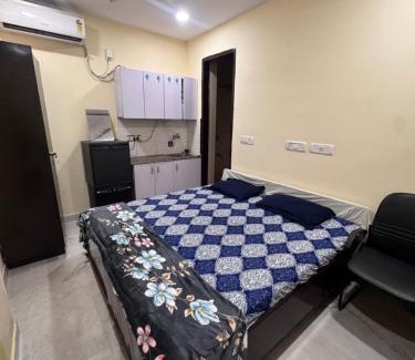 Old Rajinder Nagar Apartment | AC room with attached washroom