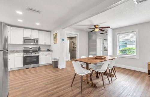 Treasure Island Apartment | 🌞Across From Beach👙Heated Pool🐬Bungalows #10🐶Dogs Welcome!