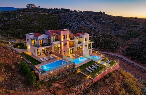 Katochori Villa | Aliganou village - complex of 3 villas - 3 private pools