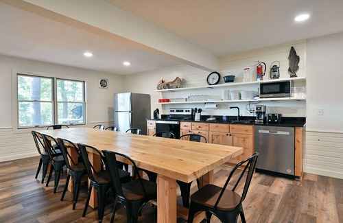 Webb Lake Condo | All 4 lakefront condos! Private beach, dock, sauna, club room, decks.