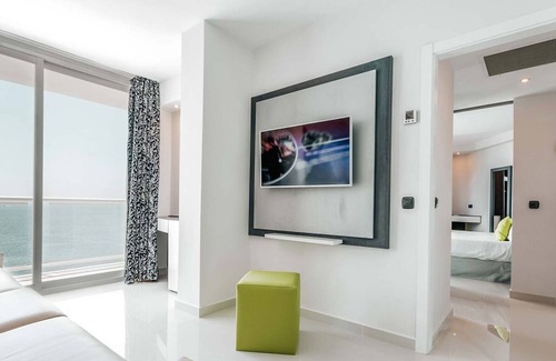 Figueretas Resort | All-Inclusive Joy Junior Suite at the Ibiza Twiins: Panoramic Beach Views