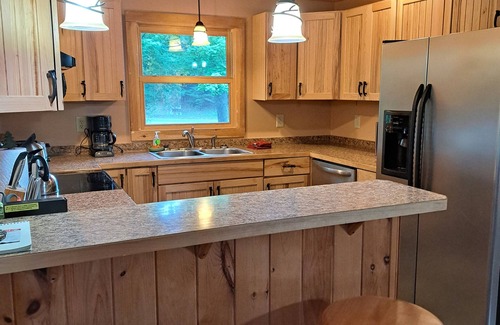 Ely Cabin | All season lake front cabin, 2 bdrms + futon, 2 full baths, sauna, sleeps 4-5