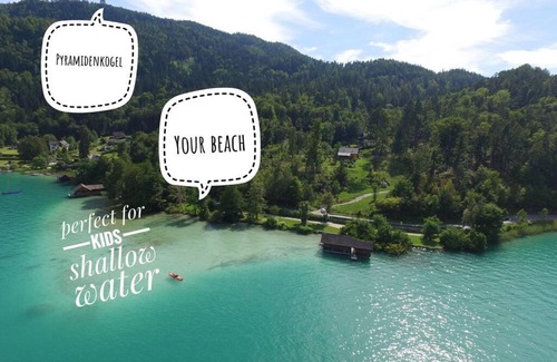 Maria Woerth Villa | Alte Villa 400m2 Seegrund nur für euch - old villa with 400m2 beach just for you