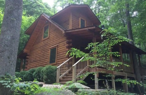Robbinsville Cabin | AMAZING & COZY LOG CABIN IN WOODS
