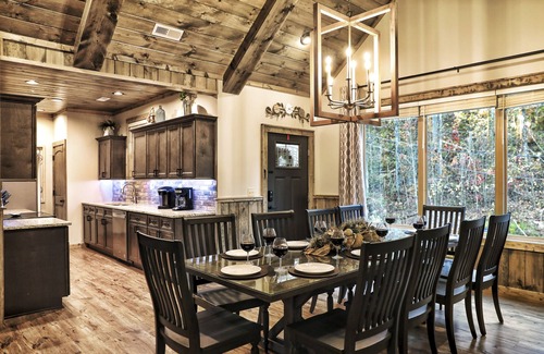 Chalet Village North Cabin | AMAZING Luxury Cabin! Stunning Views! Fire Pits! Playground! Theater! Game Room!