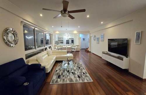 Santa Cruz Condo | Amazing Miraflores Penthouse! Private Rooftop Hot Tub and Gameroom with WiFi, AC