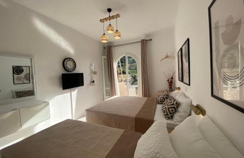 Vatos Apartment | Ameli Studio ,Balcony with Mountain View, Kitchenette, 1km to Beach by likeyourhome