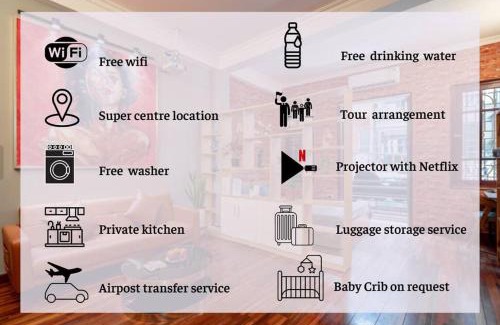 Truc Bach Apartment | An House - CINE Apt - Street food, Projector, Washer, 10 mins to Hoan Kiem