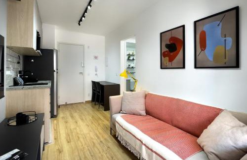 Indianopolis Apartment | Apê elegante com suíte e sala , Ibirapuera Shopping e Metrô