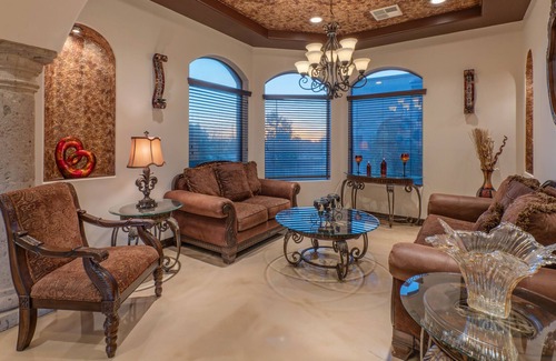 Apache Junction House | Apache Junction: LUX, Pool, Spa, TVs ALL BRs, Fire Pit, AMAZING MT VIEWS, Studio, 5 Bikes