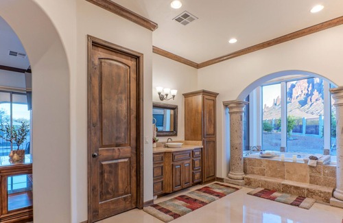 Apache Junction House | Apache Junction: LUX, Pool, Spa, TVs ALL BRs, Fire Pit, AMAZING MT VIEWS, Studio, 5 Bikes
