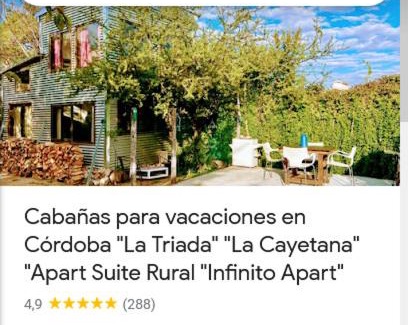 Rio Ceballos Apartment | Apart Suite Rural, hidromasajes doble, pileta, Grupo Cabaña La Triada