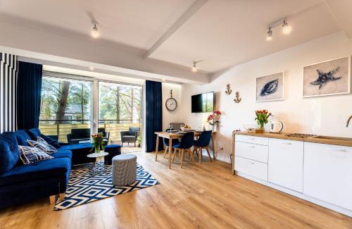 Poddabie Apartment | Apartament 21B Niebieskie Apartamenty z basenem krytym, odkrytym, salą zabaw, animacjami