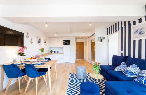 Poddabie Apartment | Apartament 21B Niebieskie Apartamenty z basenem krytym, odkrytym, salą zabaw, animacjami