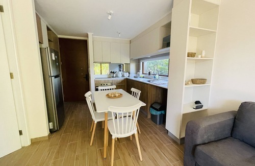 Pucon Apartment | Apartamento a Estrenar, Céntrico, Cerca de Playa Grande. Cochera. Equipado Full