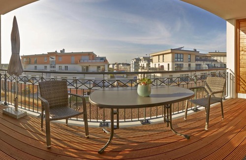 Boergerende-Rethwisch Apartment | Aparthotel Waterkant Suites 2-33 mit Pool, Sauna und Meerblick