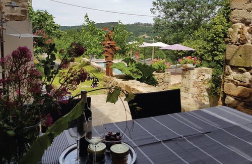 Chassiers Apartment | Apartment 1/Gite 1 LE Grand Paradis mit 75qm/Pool & Garten
